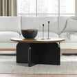 Penelope Natural Brown/Black Coffee Table by Classic Home at Eve Furniture