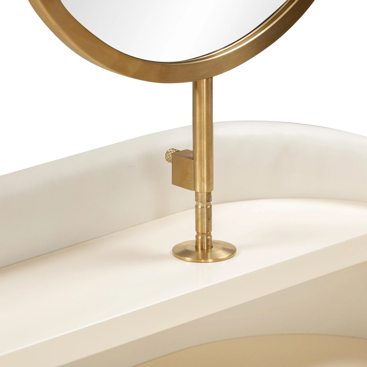 Penelope Performance Vegan Leather Wrapped Vanity Desk by TOV Furniture at Eve Furniture