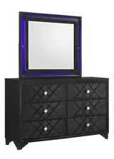 Penelope Black Rectangular Dresser Mirror