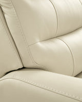 Pennacle Pier Canvas Power Recliner by Ashley at Eve Furniture