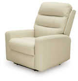 Pennacle Pier Canvas Power Recliner by Ashley at Eve Furniture