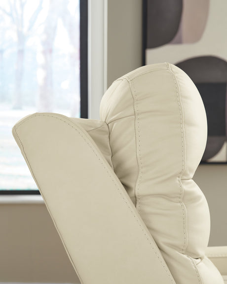 Pennacle Pier Canvas Power Recliner by Ashley at Eve Furniture