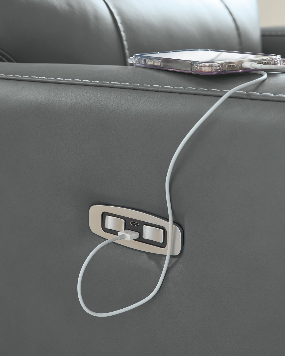 Pennacle Pier Tideon Power Recliner by Ashley at Eve Furniture
