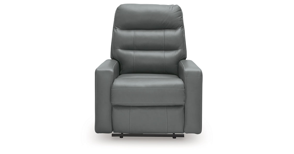Pennacle Pier Tideon Power Recliner by Ashley at Eve Furniture