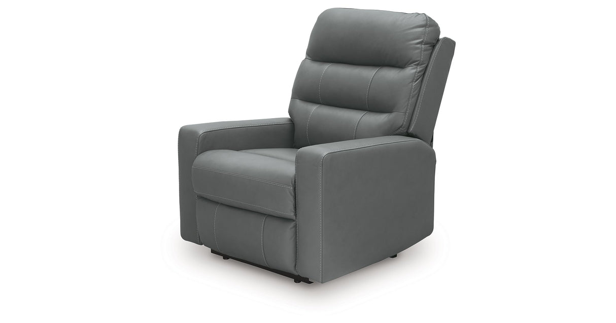 Pennacle Pier Tideon Power Recliner by Ashley at Eve Furniture