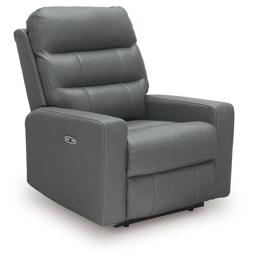 Pennacle Pier Tideon Power Recliner by Ashley at Eve Furniture