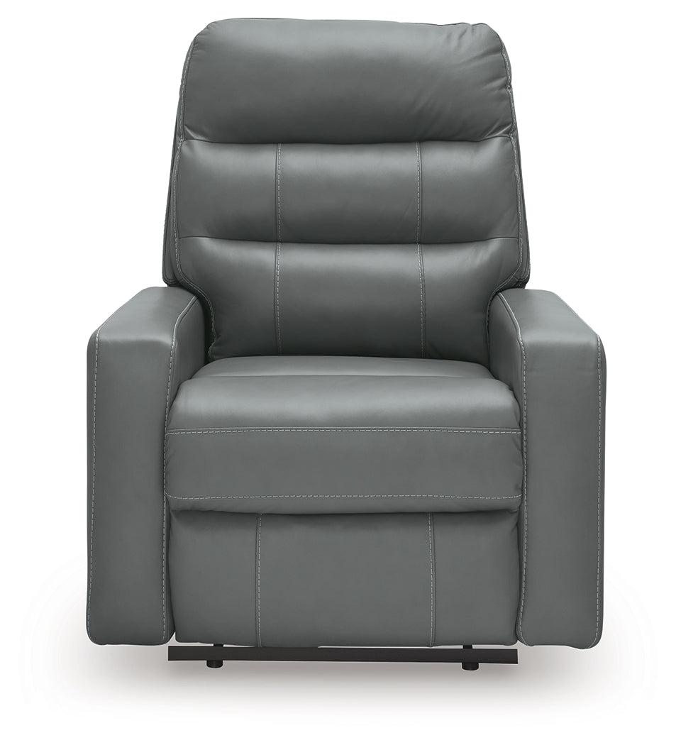 Pennacle Pier Tideon Power Recliner by Ashley at Eve Furniture