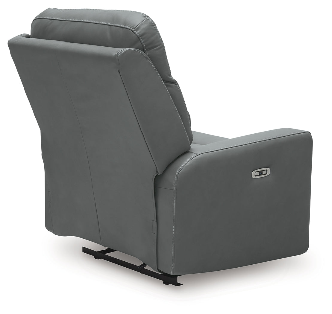 Pennacle Pier Tideon Power Recliner by Ashley at Eve Furniture