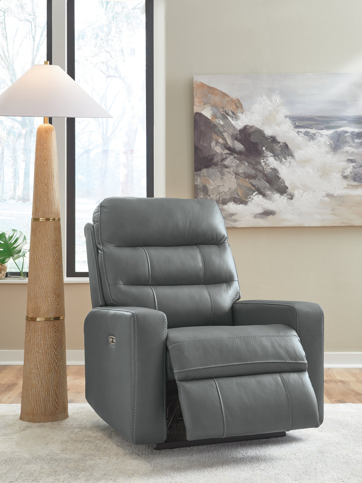 Pennacle Pier Tideon Power Recliner by Ashley at Eve Furniture