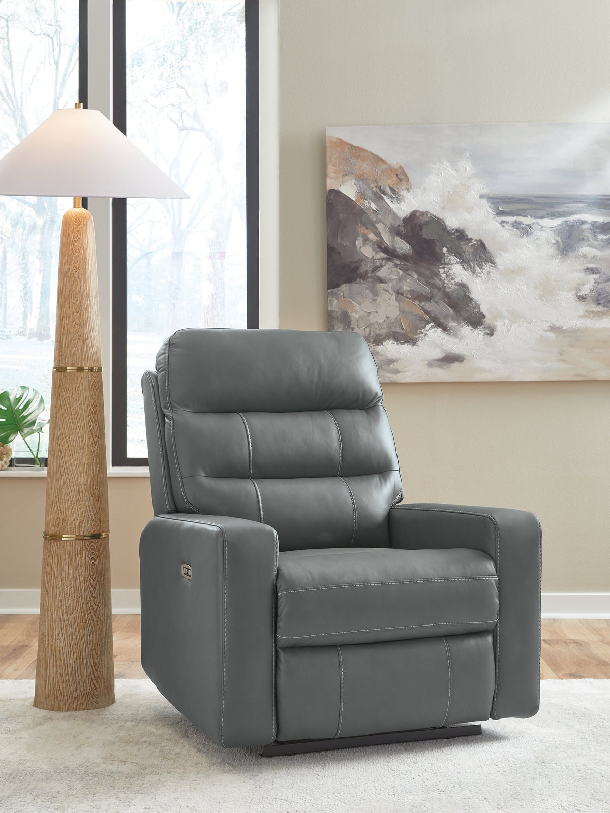 Pennacle Pier Tideon Power Recliner by Ashley at Eve Furniture