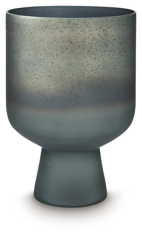 Pennmore Antique Blue Vase by Ashley at Eve Furniture