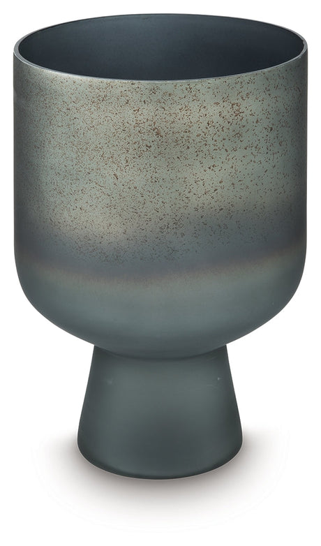 Pennmore Antique Blue Vase by Ashley at Eve Furniture