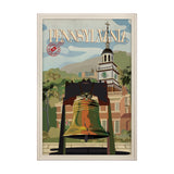 Pennsylvania Go USA (XL) by Mercana Studio a Hand Embellished Decograph Framed Art Print under Glass by Mercana at Eve Furniture