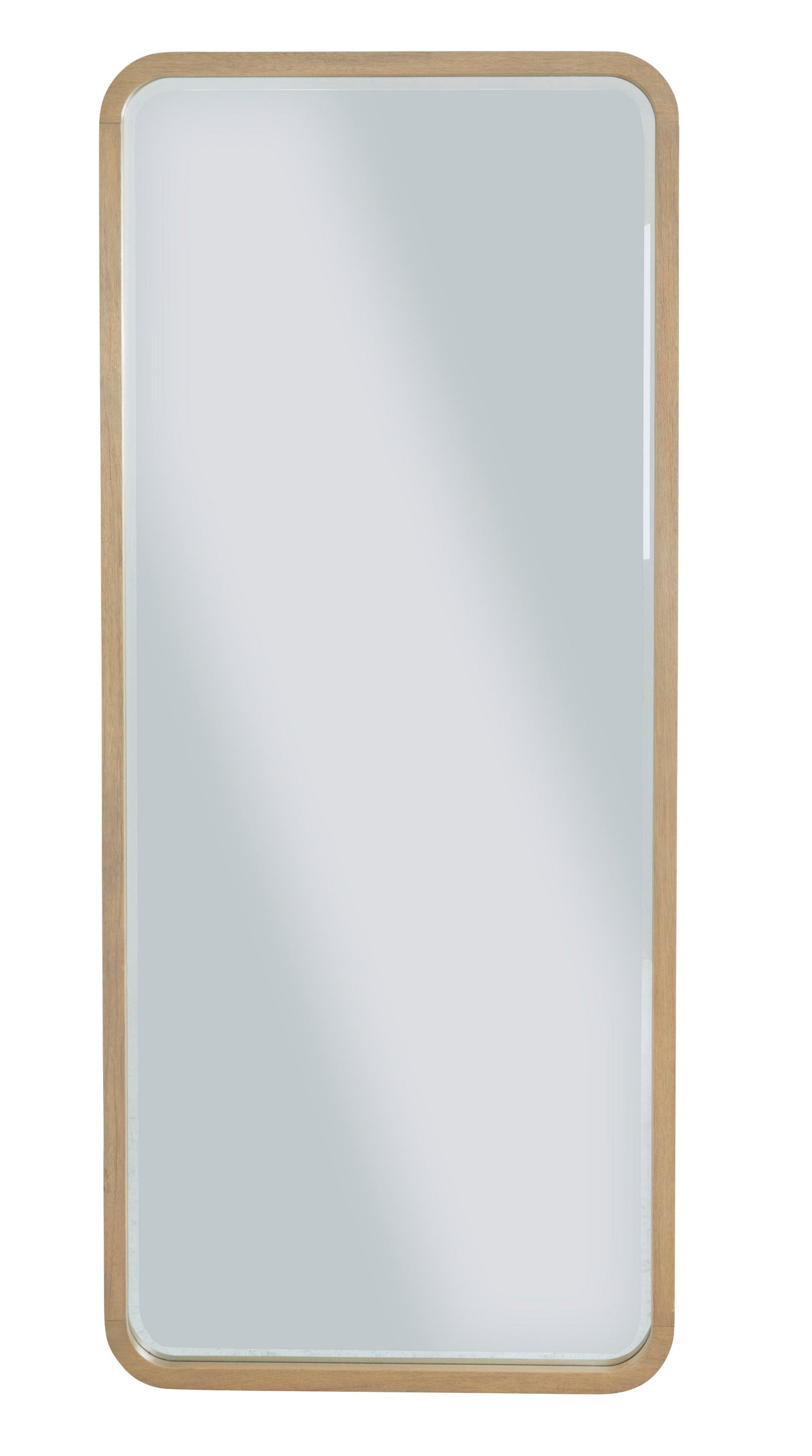 Penny Beveled Glass Floor Mirror in Buff Cream by Modus Furniture at Eve Furniture