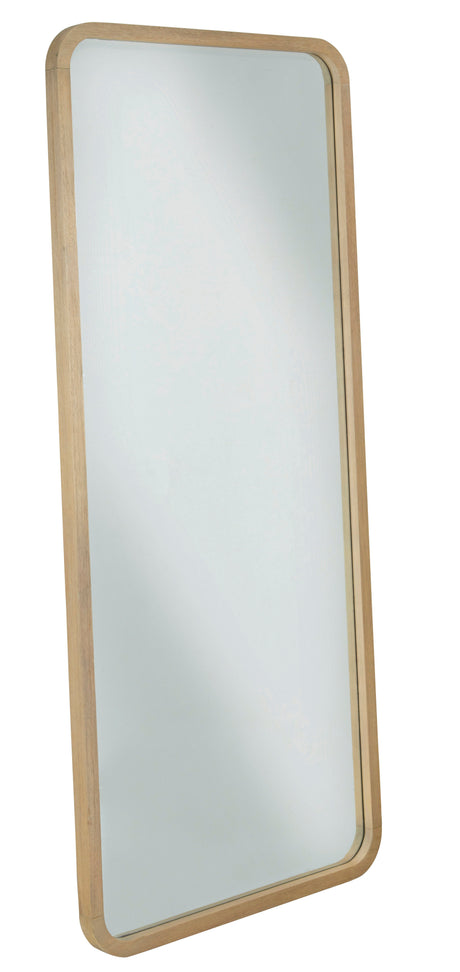 Penny Beveled Glass Floor Mirror in Buff Cream by Modus Furniture at Eve Furniture
