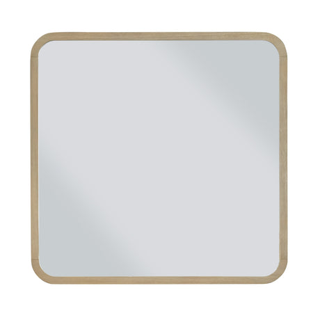Penny Beveled Glass Wall or Dresser Mirror in Buff Cream by Modus Furniture at Eve Furniture