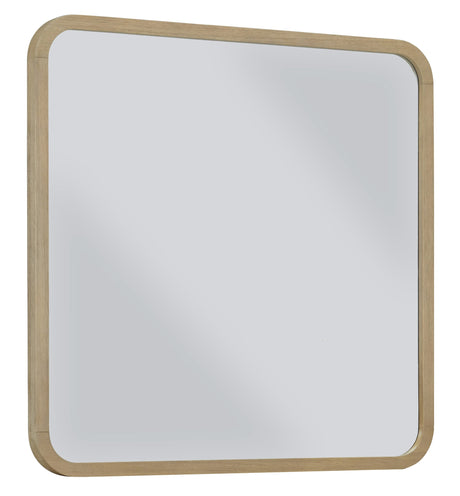 Penny Beveled Glass Wall or Dresser Mirror in Buff Cream by Modus Furniture at Eve Furniture