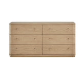 Penny Buff Cream Six Drawer Dresser by Modus Furniture at Eve Furniture