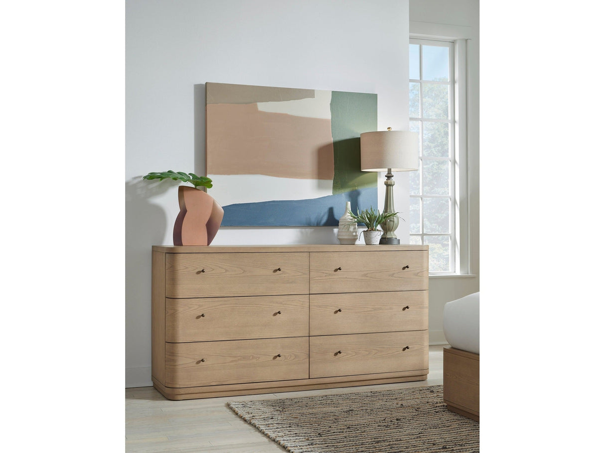 Penny Buff Cream Six Drawer Dresser by Modus Furniture at Eve Furniture