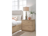 Penny Buff Cream Two Drawer White Ash Nightstand by Modus Furniture at Eve Furniture
