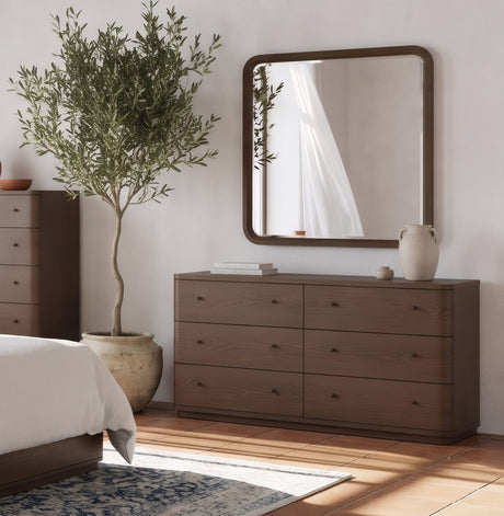 Penny Chocolate Mousse Dresser Mirror by Modus Furniture at Eve Furniture