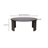 Penny Dark Brown Large Coffee Table by MOES at Eve Furniture