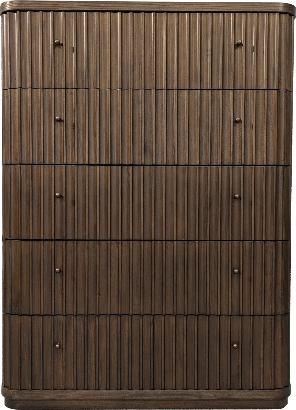 Penny Fluted Chocolate Mousse Chest by Modus Furniture at Eve Furniture