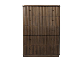 Penny Fluted Chocolate Mousse Chest by Modus Furniture at Eve Furniture