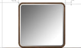 Penny Fluted Chocolate Mousse Dresser Mirror by Modus Furniture at Eve Furniture
