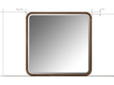 Penny Fluted Chocolate Mousse Dresser Mirror by Modus Furniture at Eve Furniture