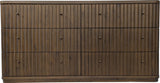 Penny Fluted Chocolate Mousse Dresser by Modus Furniture at Eve Furniture