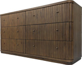 Penny Fluted Chocolate Mousse Dresser by Modus Furniture at Eve Furniture