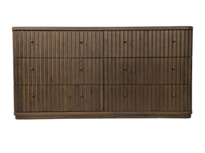 Penny Fluted Chocolate Mousse Dresser by Modus Furniture at Eve Furniture
