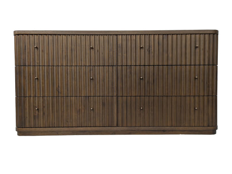 Penny Fluted Chocolate Mousse Dresser by Modus Furniture at Eve Furniture