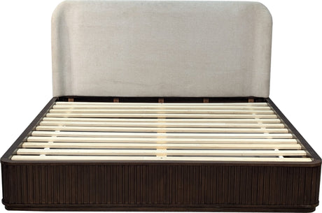 Penny Fluted Chocolate Mousse Full Bed by Modus Furniture at Eve Furniture