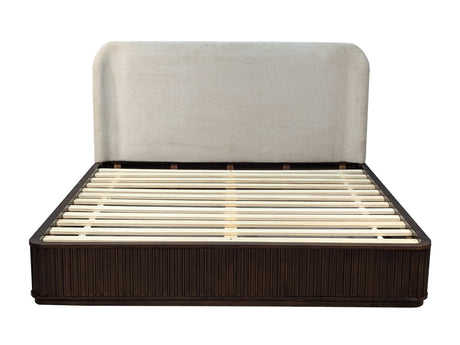 Penny Fluted Chocolate Mousse Full Bed by Modus Furniture at Eve Furniture