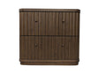 Penny Fluted Chocolate Mousse Nightstand by Modus Furniture at Eve Furniture