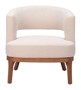 Penryn Beige Accent Chair by Zuomod at Eve Furniture