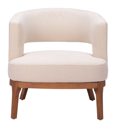 Penryn Beige Accent Chair by Zuomod at Eve Furniture
