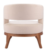 Penryn Beige Accent Chair by Zuomod at Eve Furniture