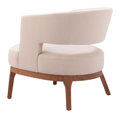 Penryn Beige Accent Chair by Zuomod at Eve Furniture