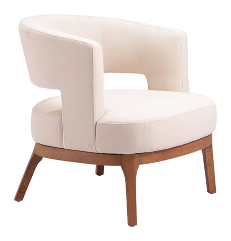 Penryn Beige Accent Chair by Zuomod at Eve Furniture
