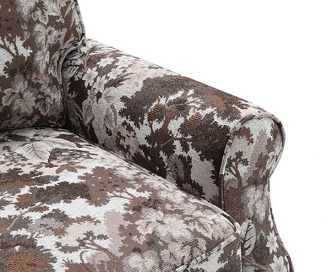 Penryn Mocha Brown Swivel Accent Chair by Furniture of America at Eve Furniture