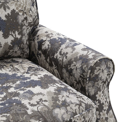 Penryn Slate Blue Swivel Accent Chair by Furniture of America at Eve Furniture