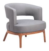 Penryn Slate Gray Accent Chair by Zuomod at Eve Furniture