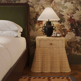 Pentra Natural Rattan Nightstand by TOV Furniture at Eve Furniture