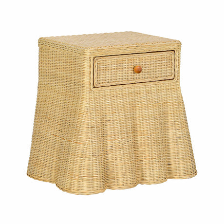 Pentra Natural Rattan Nightstand by TOV Furniture at Eve Furniture