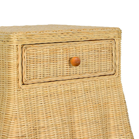 Pentra Natural Rattan Nightstand by TOV Furniture at Eve Furniture