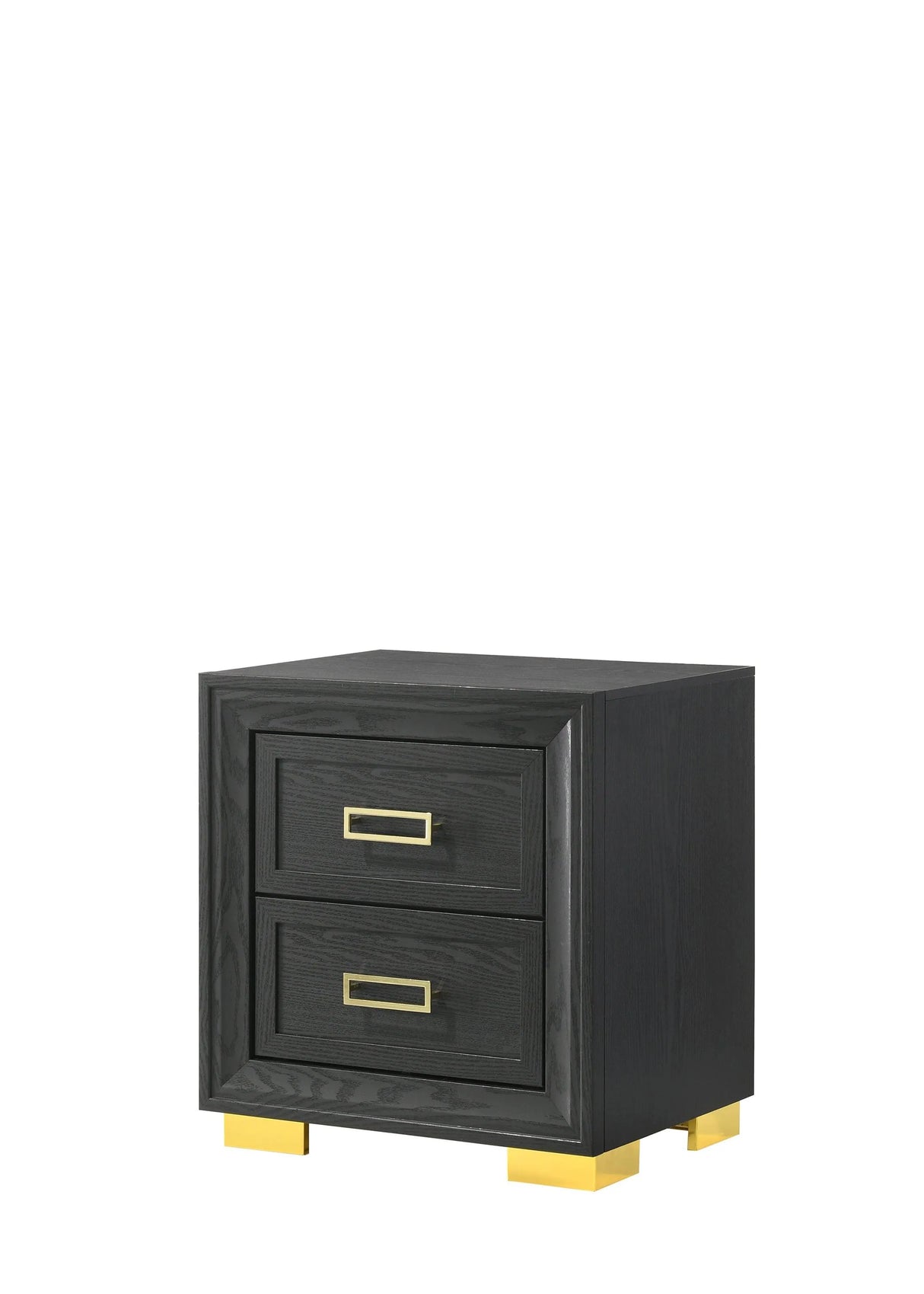 Pepe Black and Gold Panel Upholstered Bedroom Set by Crown Mark at Eve Furniture