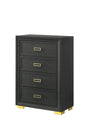 Pepe Black Chest by Crown Mark at Eve Furniture